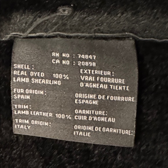 Andrew Marc- Women's Black Shearling Leather Belted Coat/EUC/Size S - Picture 9 of 15